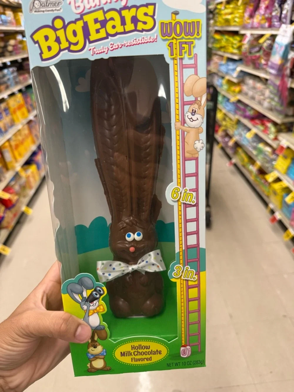 Palmer Big Ears Hollow Milk Chocolate Bunny - Brown